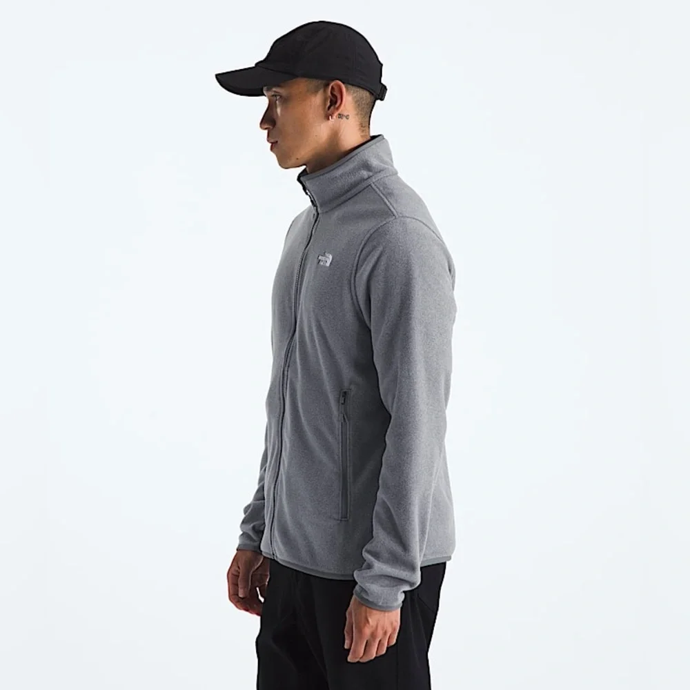 The North Face Men's Glacier Fleece Jacket Mid Gray Heather Size Medium